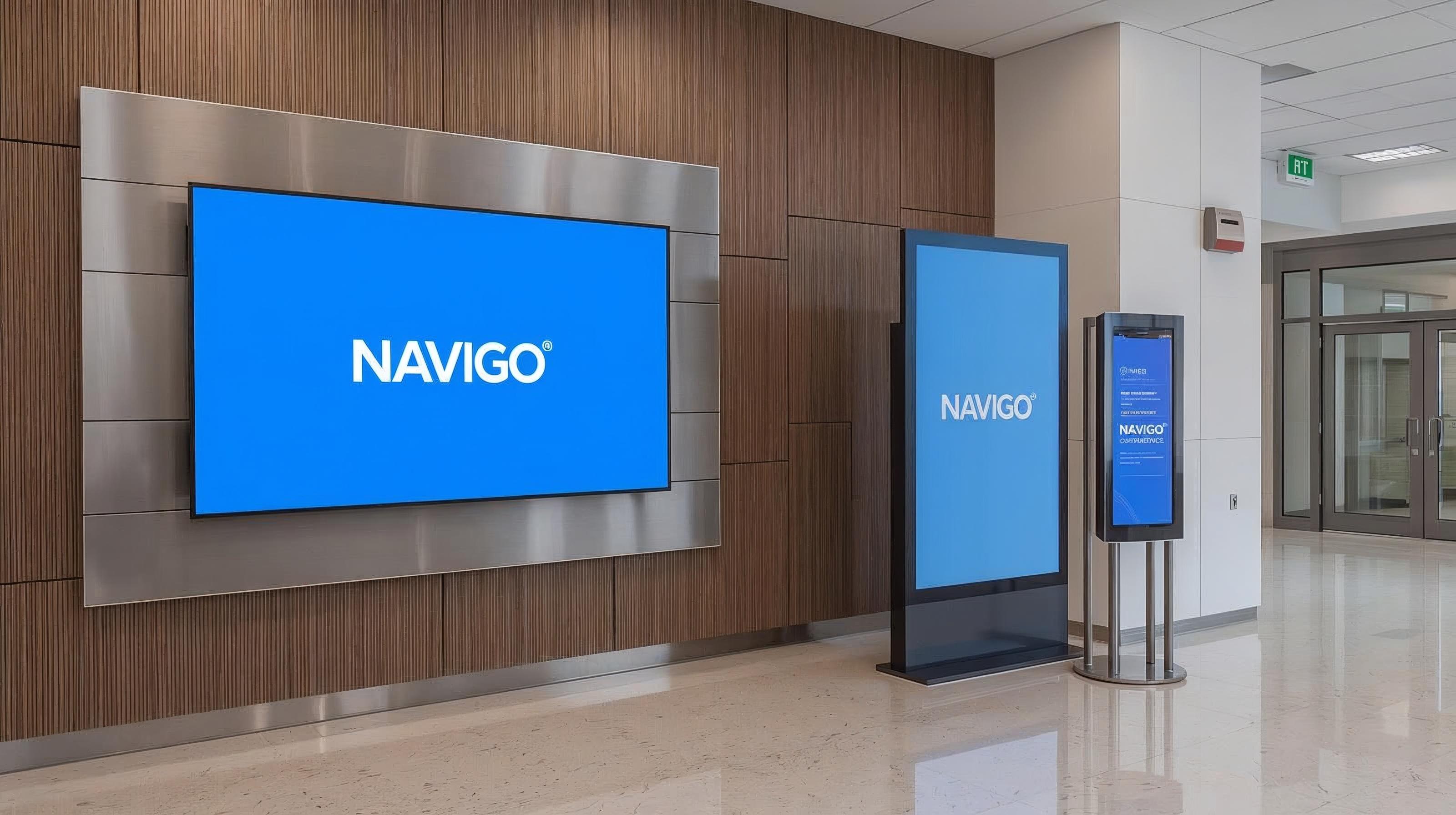 navigo hospital digital signage system options