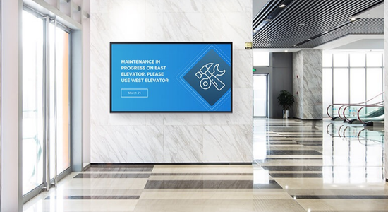 digital signage for real-time emergency notification