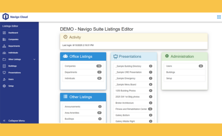 digital signage for medical offices by Navigo
