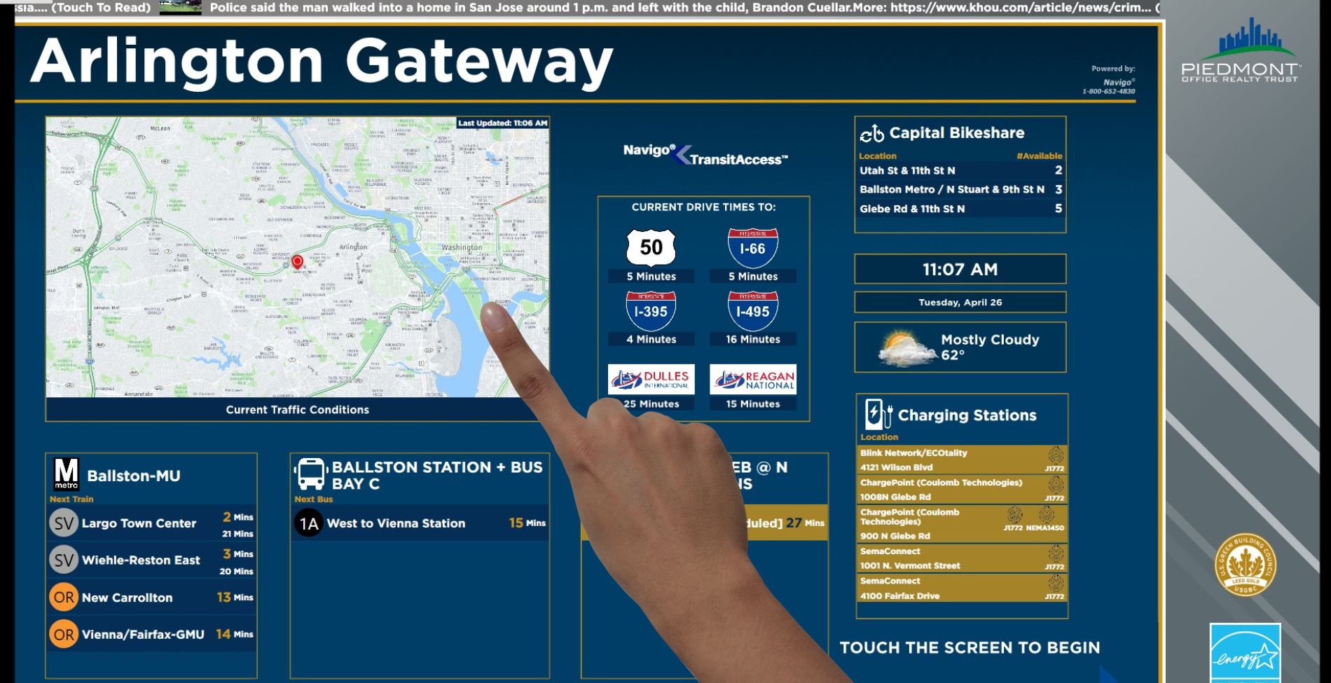 transitaccess® transit screen