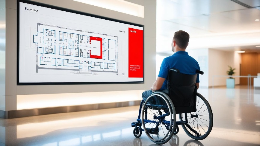 wheelchair accessible digital wayfinding