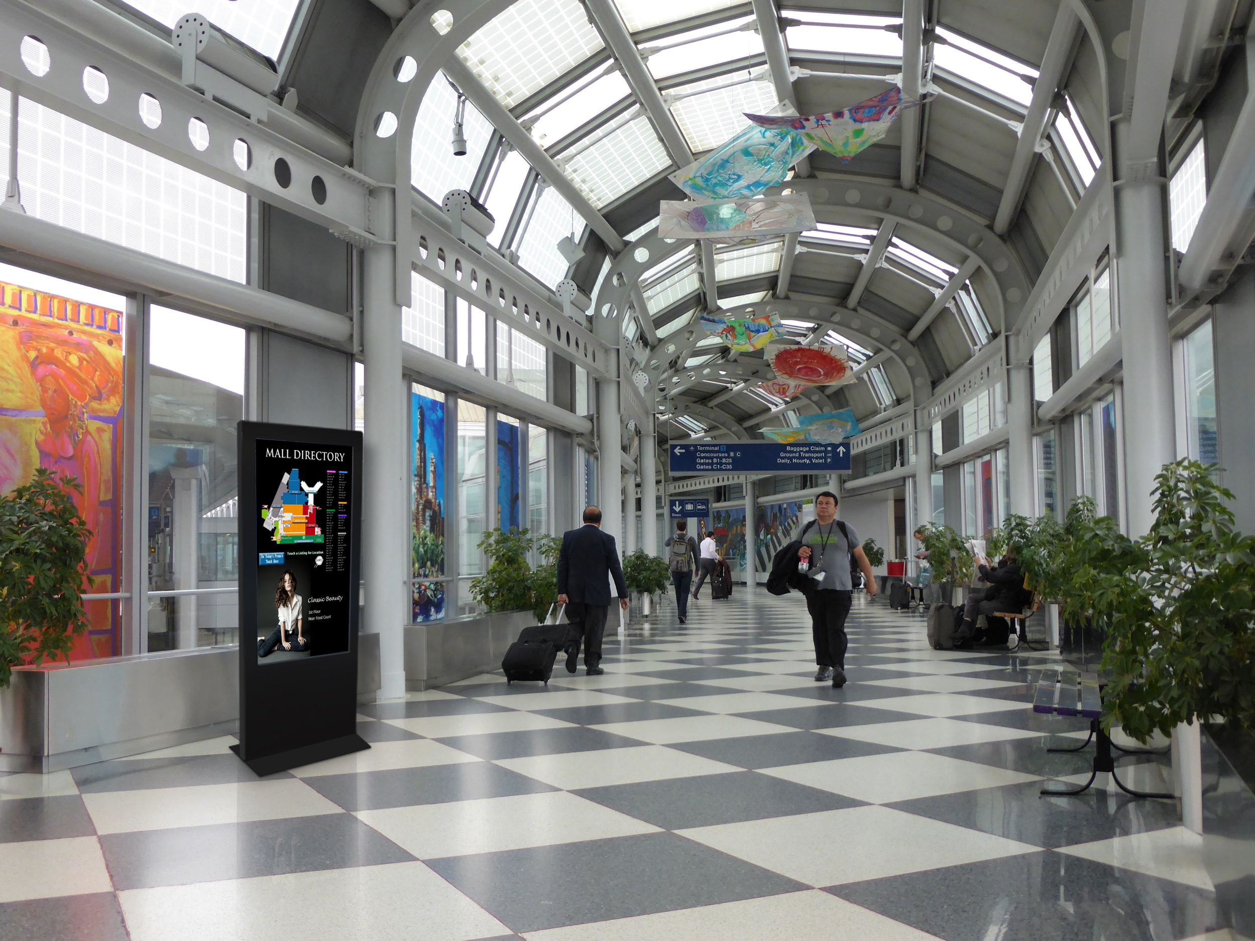 digital signage in malls