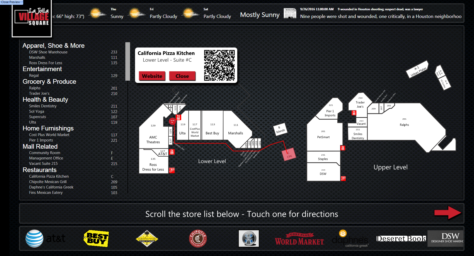 interactive digital wayfinding