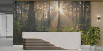 Biophillic digital signage