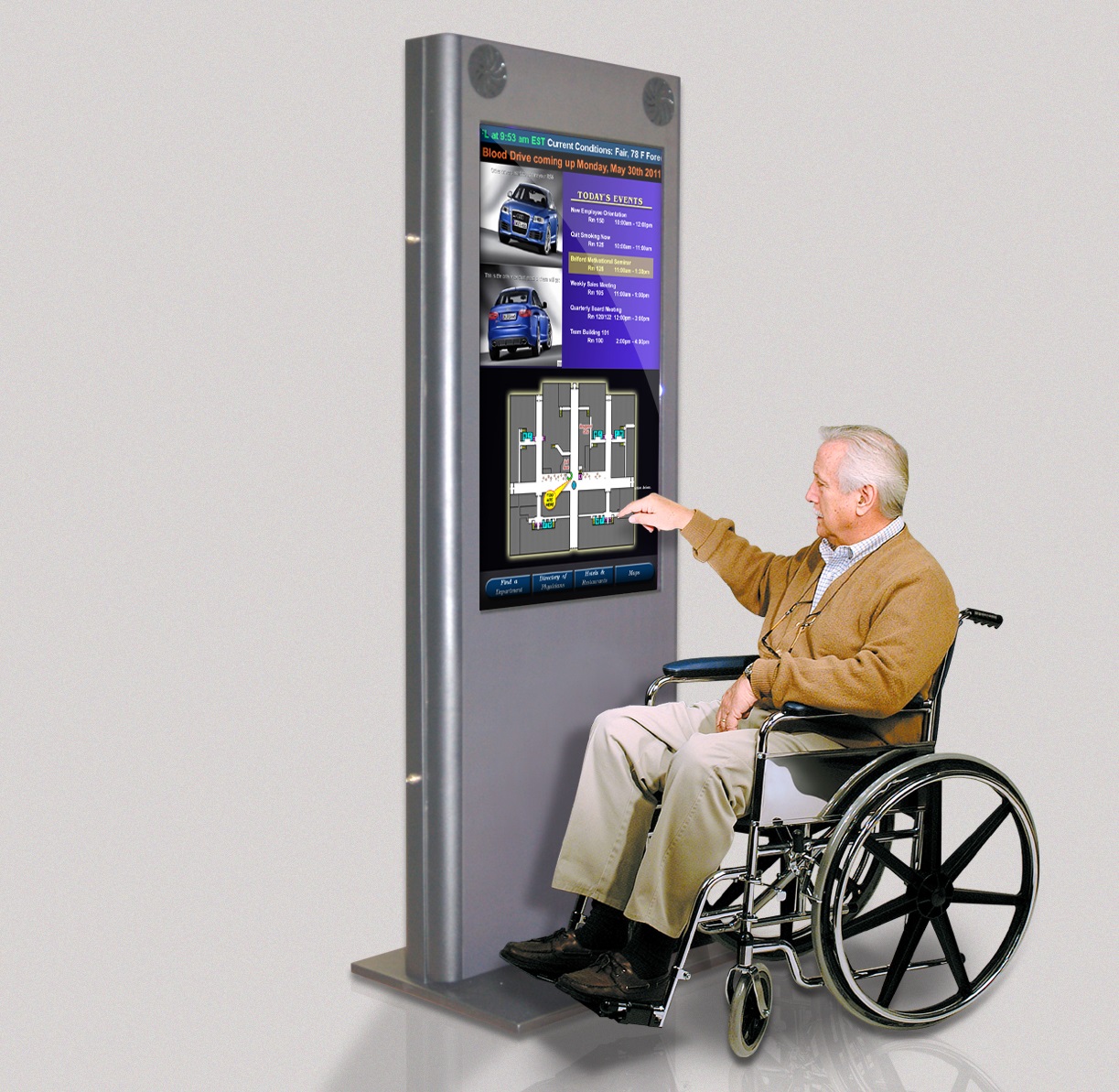 ADA accessible kiosks