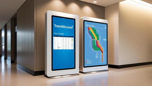 transitaccess transit information display screens